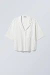Trust Short Sleeve Shirt - White - Weekday GB | Weekday