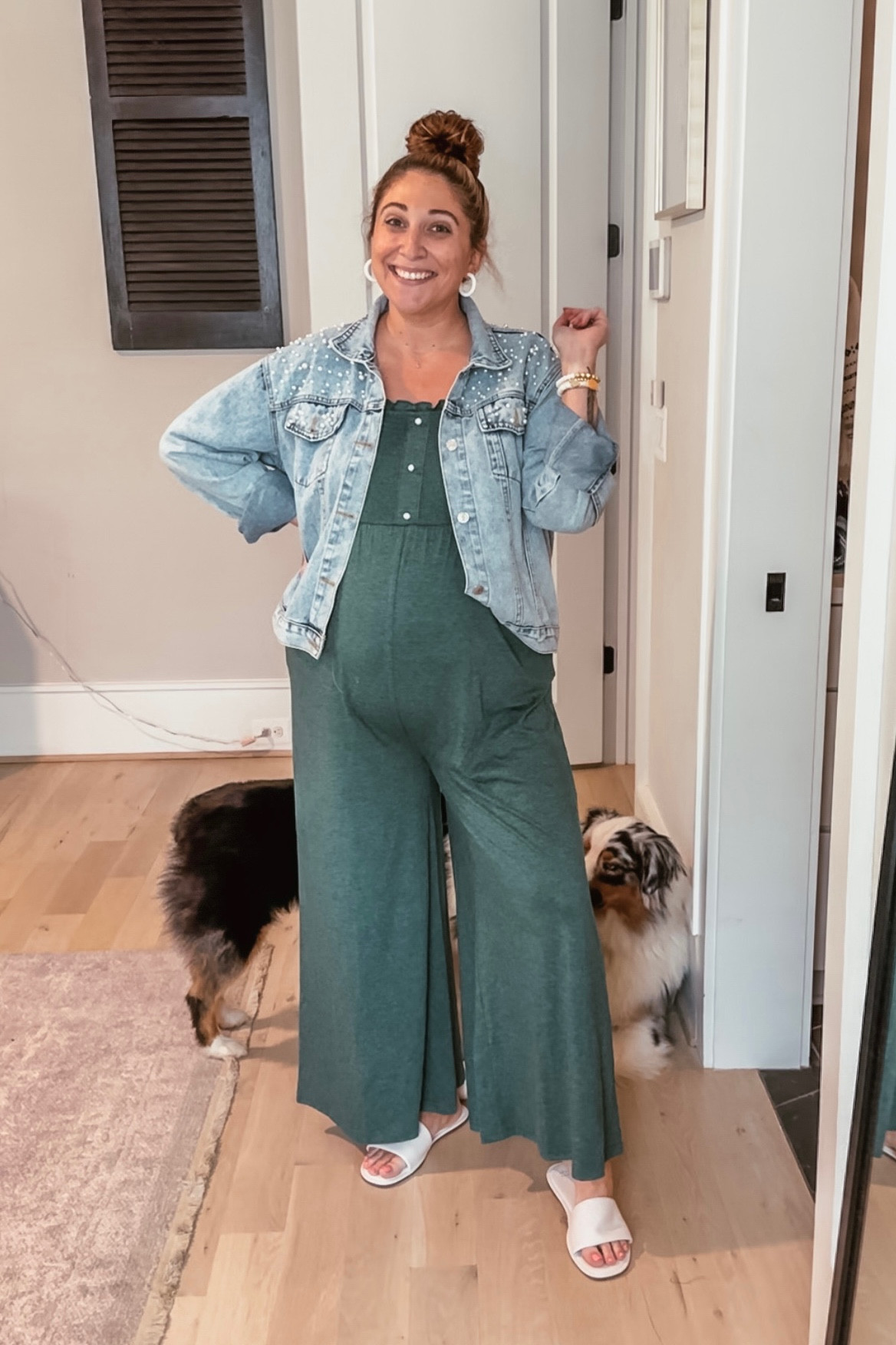 Amazon jumpsuit 
Jumpsuit L / jean jacket L / shoes tts

#LTKFind #LTKstyletip #LTKbump