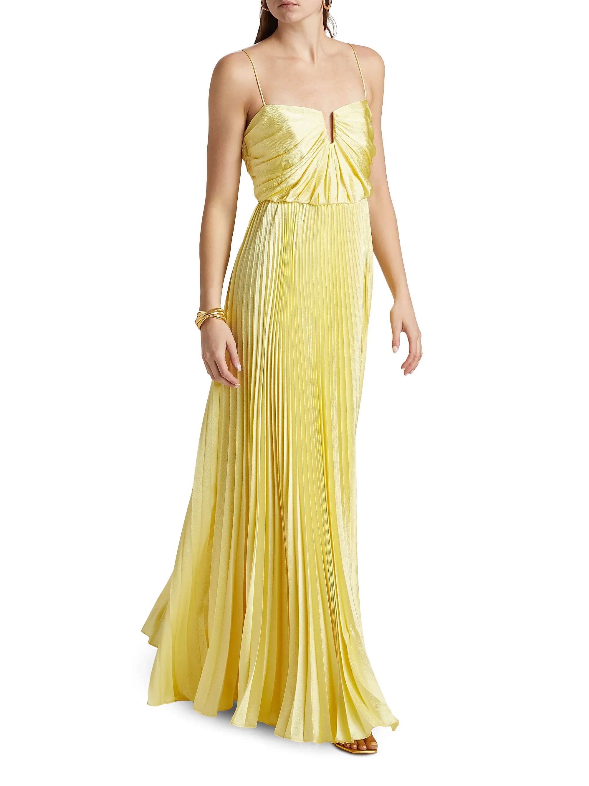 As It May Annna Hammered Satin Gown | Saks Fifth Avenue | Saks Fifth Avenue