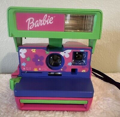 Vintage Barbie Polaroid Instant One Step 600 Camera w/Strap  | eBay | eBay US