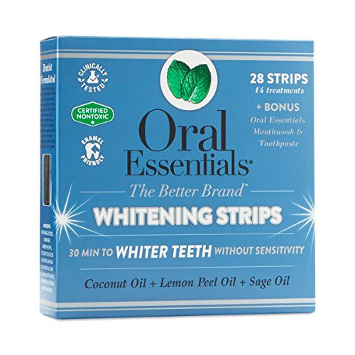 Oral Essentials Whitening Strips (Pack of 14) No Sensitivity/Dentist Formulated/Clinically Tested/Non-Toxic | Amazon (US)