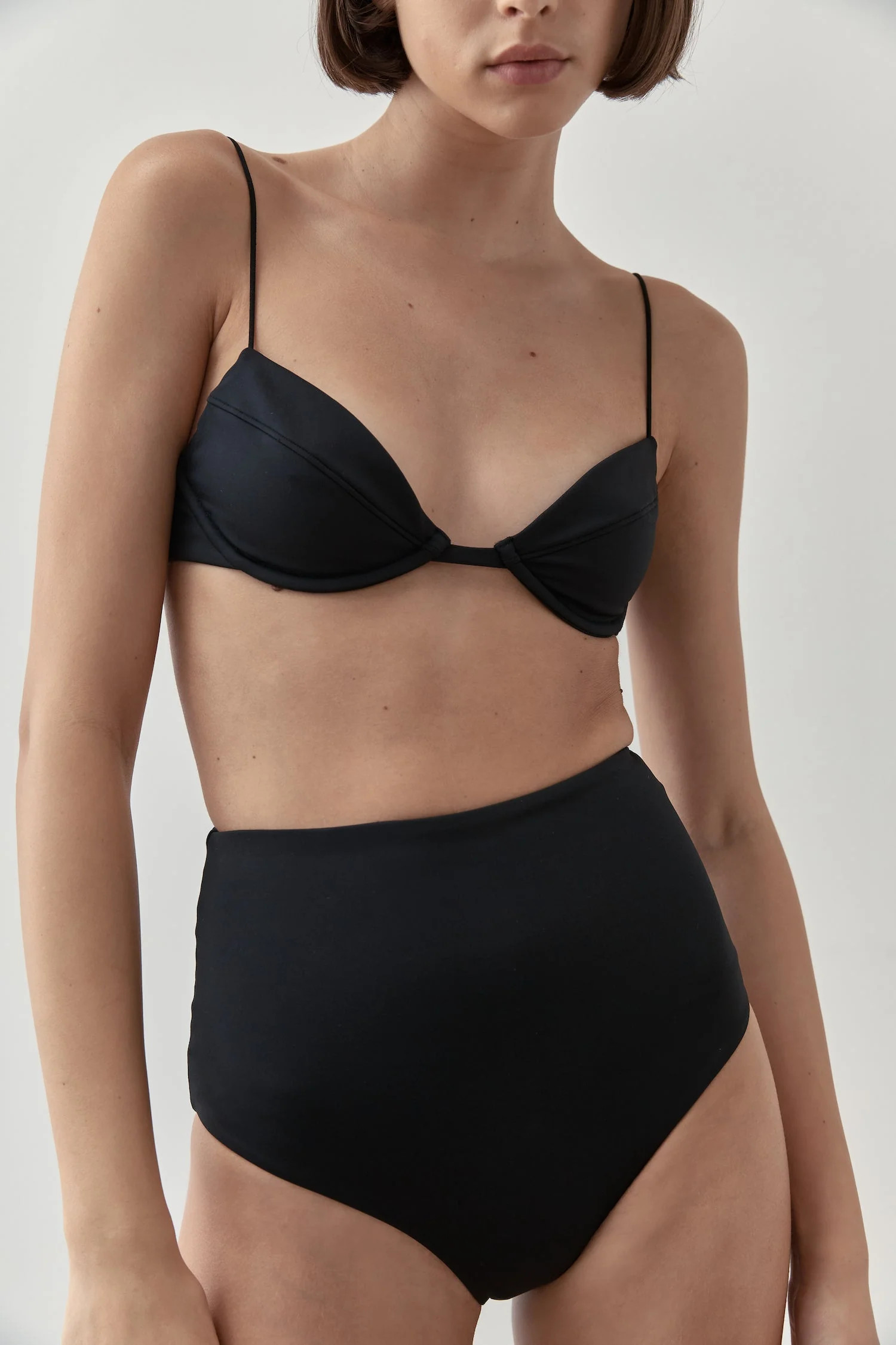 High Waisted Bottom - Black - By Ziah | St. Agni