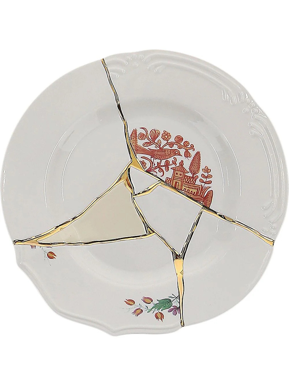 Seletti crack detail plate - White | Farfetch Global