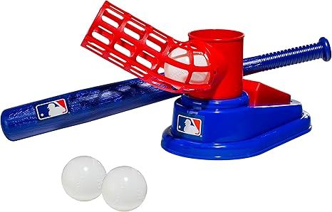 Franklin Sports Kids Baseball Pitching Machine - Pop A Pitch Baseball Batting Machine with Youth ... | Amazon (US)