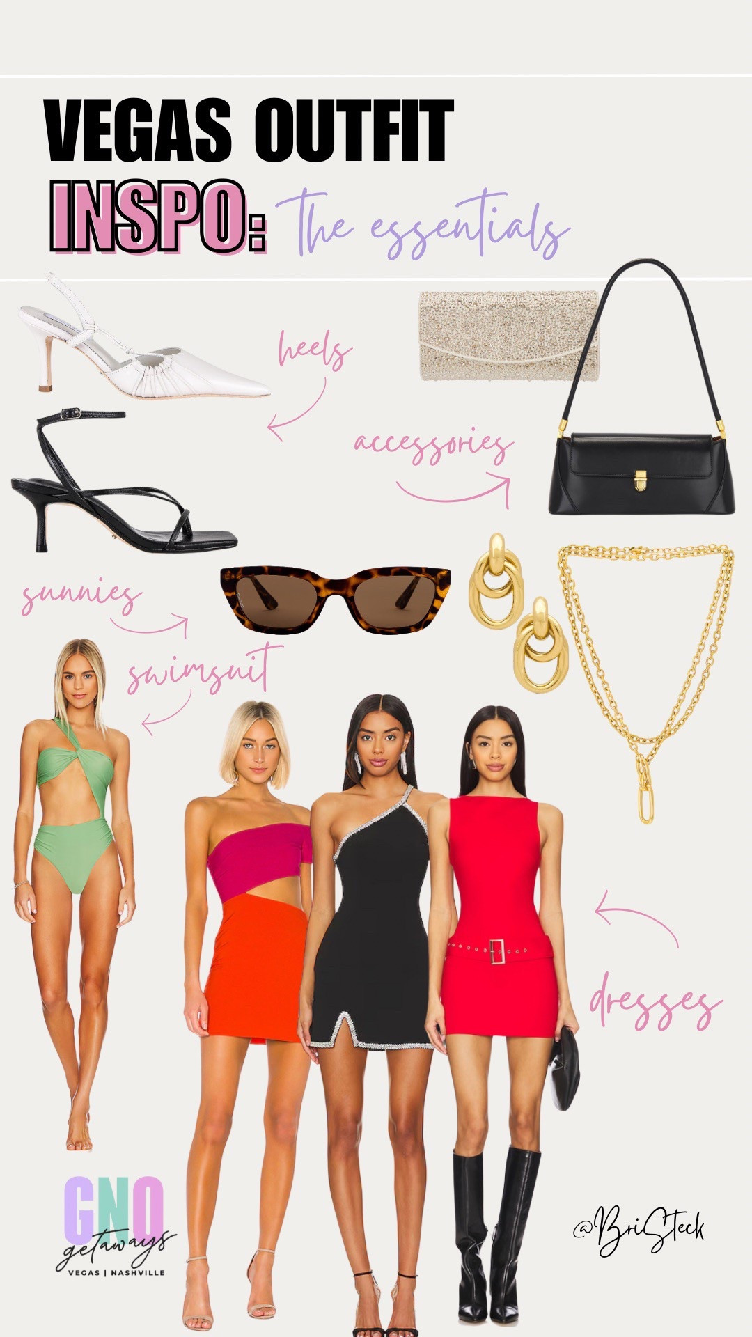 Viva Las Vegas! Ladies - if you are headed to Vegas soon, don’t miss these looks! I’ve rounded up the essentials you’ll need to pack for your next trip to the desert. Many clubs have dress codes so take note! 

#lasvegas #vegas #vegasoutfits #girlstrip #bachelorette #revolve #nightoutdresses #dress #accessories #swimwear #kittenheel

#LTKTravel #LTKSwim #LTKStyleTip