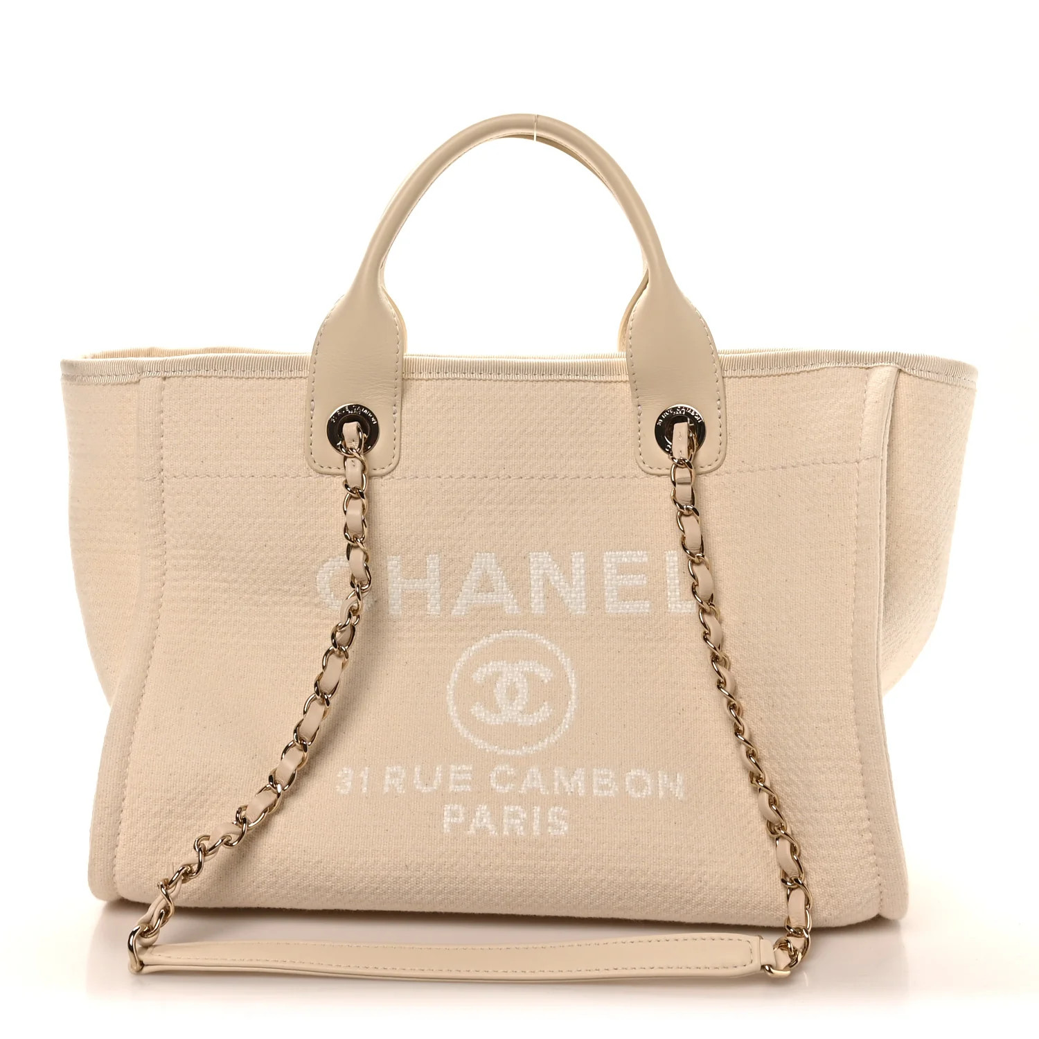 Mixed Fibers Small Deauville Tote White | FASHIONPHILE (US)