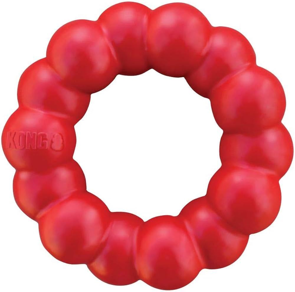 KONG Ring - Natural Rubber Ring Toy for Healthy Chewing Habits - Chew Toy Supports Dog Dental Hea... | Amazon (US)