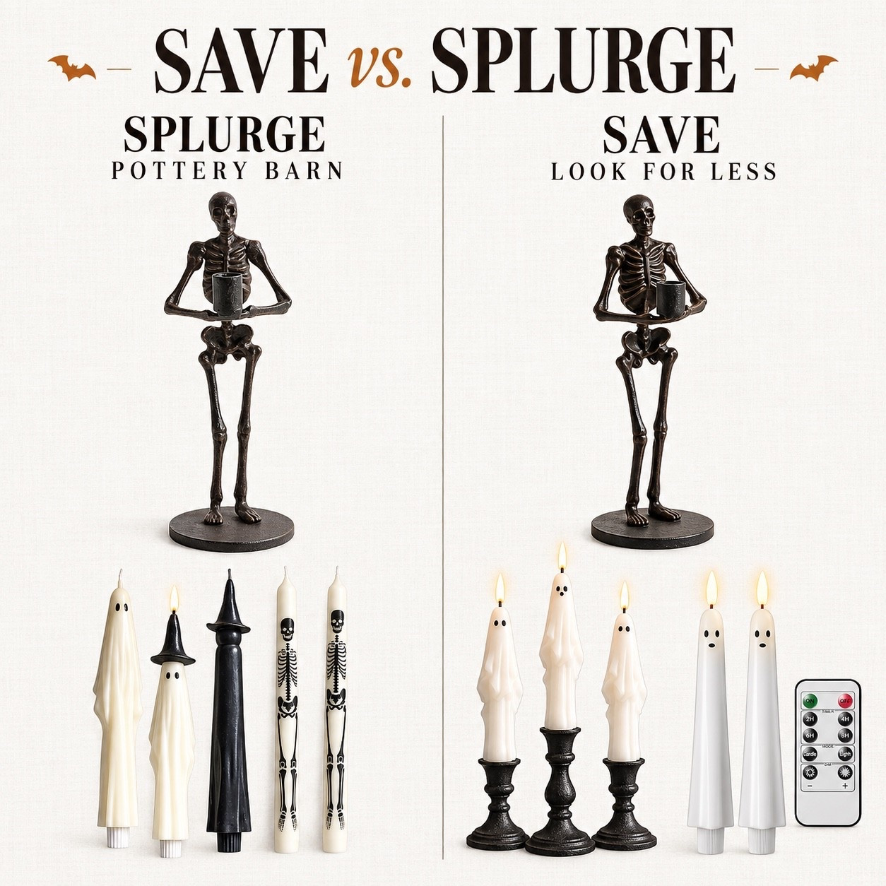 Spooky tablescape essentials with two different price points!