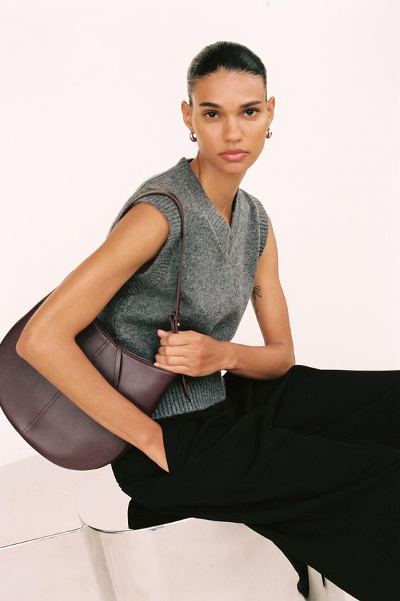 PLAIN KNIT SWEATER VEST | Zara US