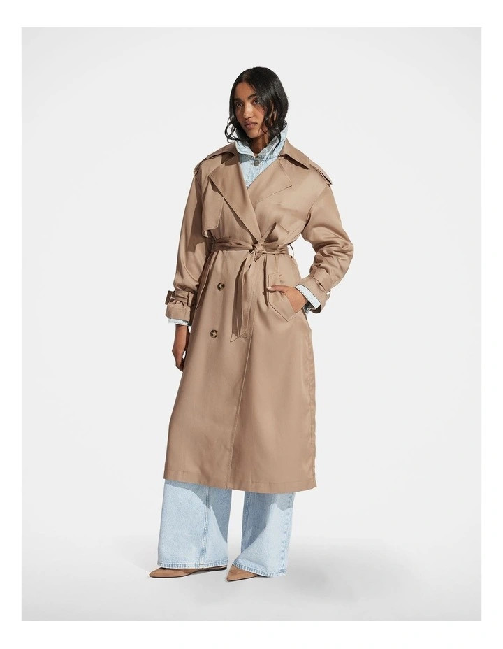 DecjubaAndrea Soft Trench Coat in Beige | Myer