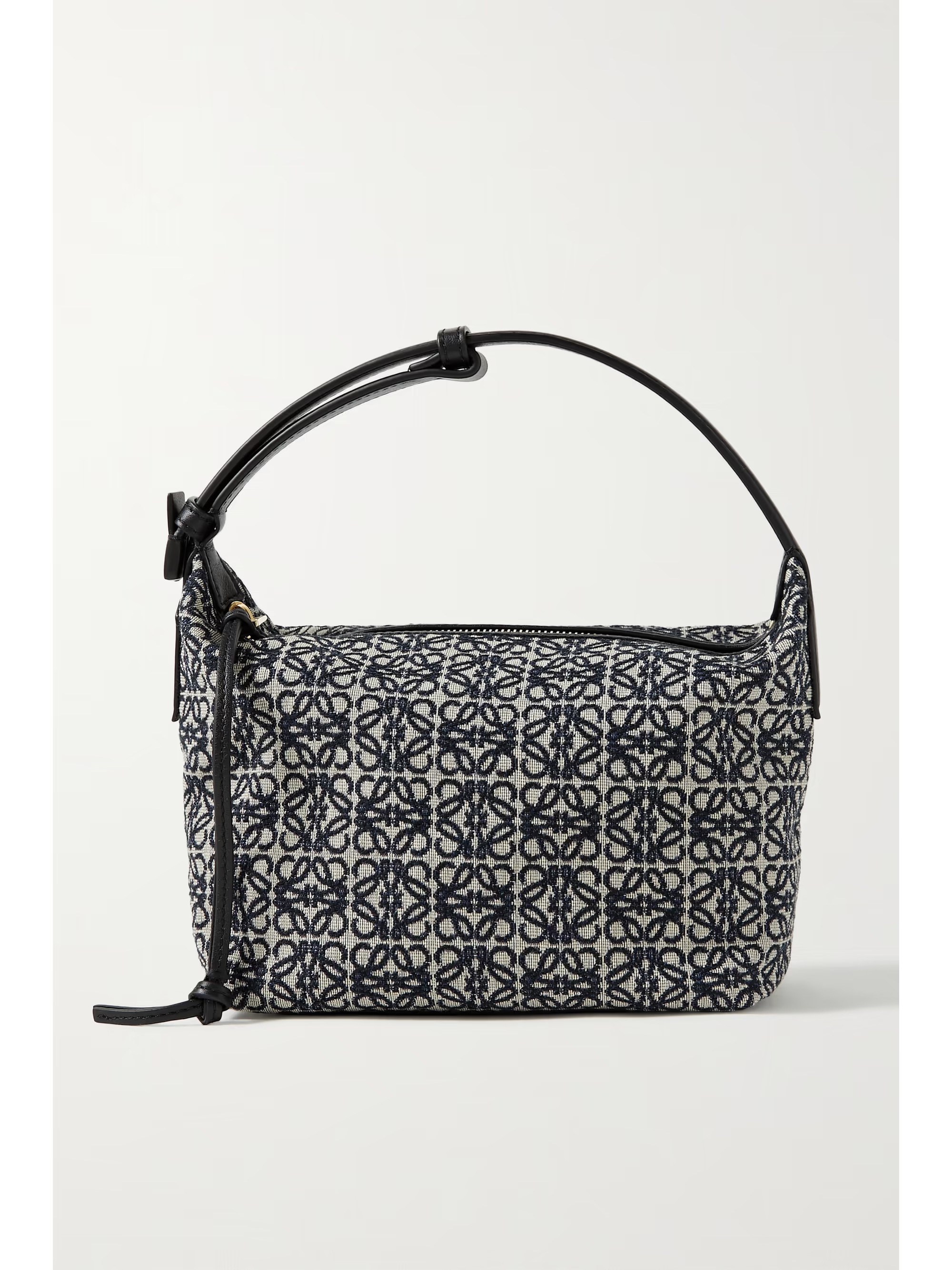 Cubi Anagram small leather-trimmed logo-jacquard tote | NET-A-PORTER (UK & EU)