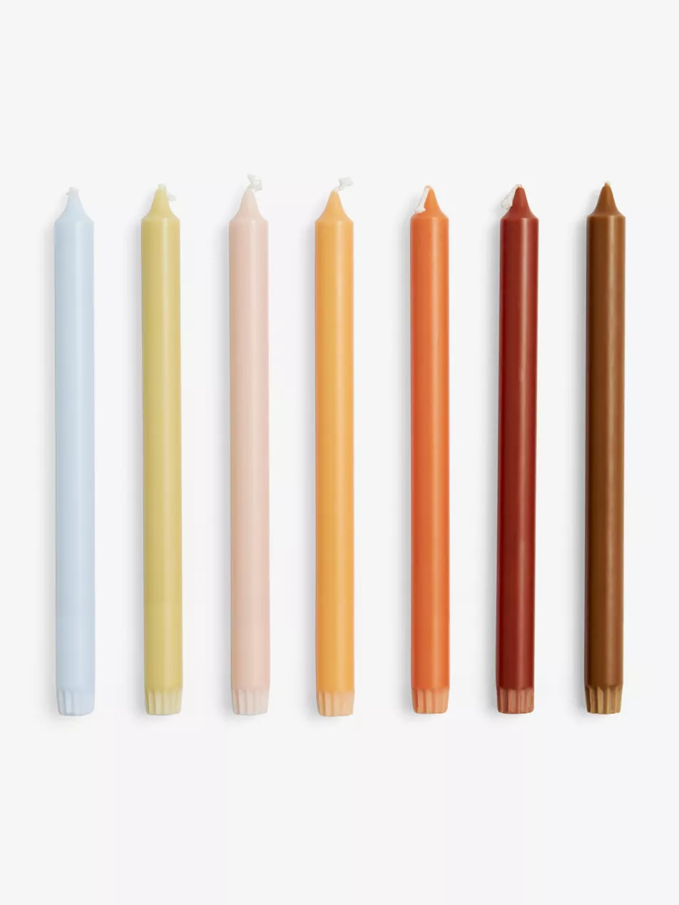 Gradient wax candles pack of seven | Selfridges