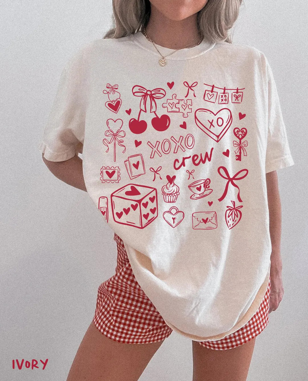 XOXO Crew Shirt, Valentine's Day Shirt Women, Galentine's Day Matching Tees | Etsy (US)