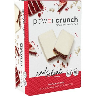 Power Crunch Red Velvet Wafer Whey Protein Energy Bars - 12g Protein - 5ct | Target