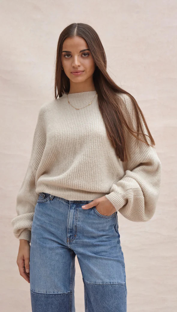 STEPHANIE SWEATER - SAND | Charli