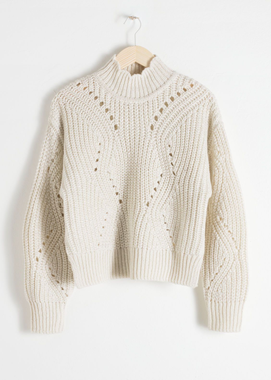 Mock Neck Cable Knit Sweater | & Other Stories (EU + UK)