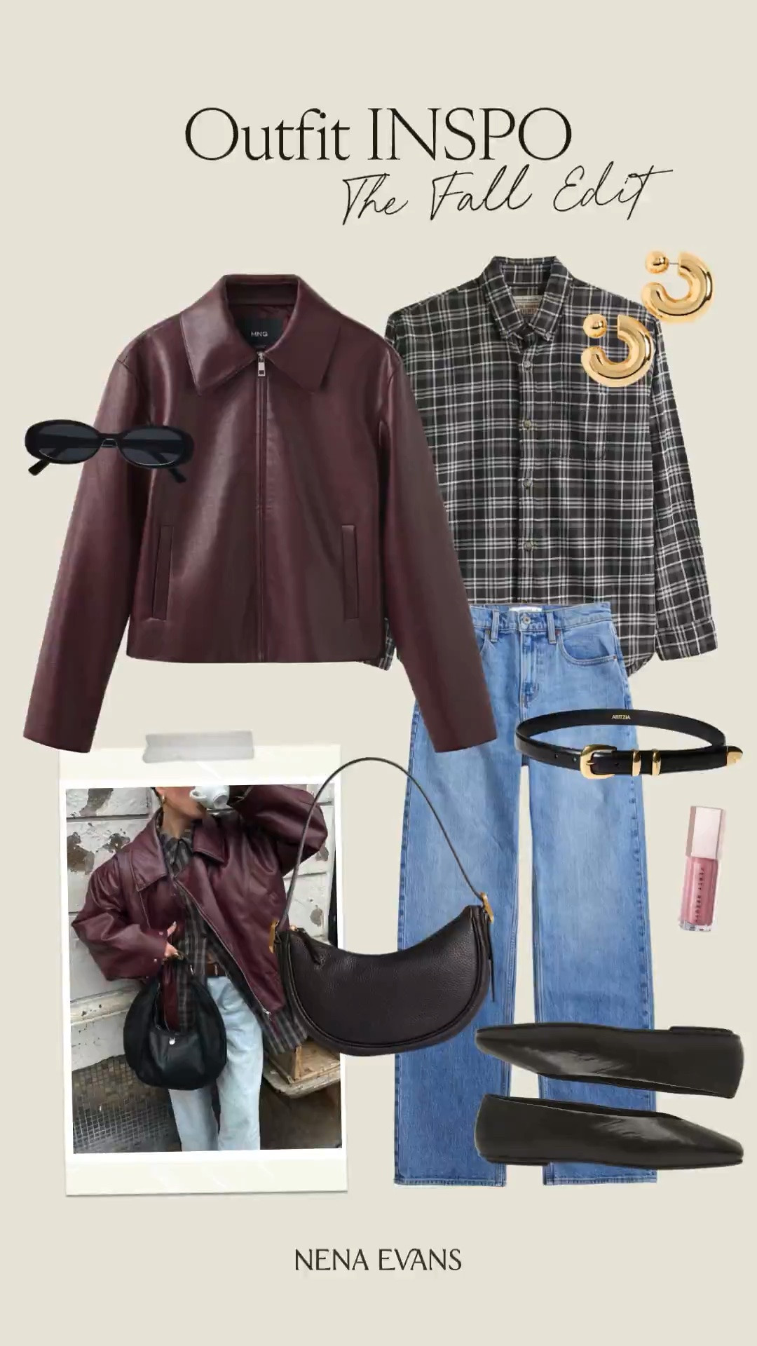What to wear: The Fall Edit 🤎🍂 

fall outfit inspo, fall outfit ideas, fall outfits women, fall fashion, leather jacket, fall shoes, autumn outfits, Abercrombie jeans, denim