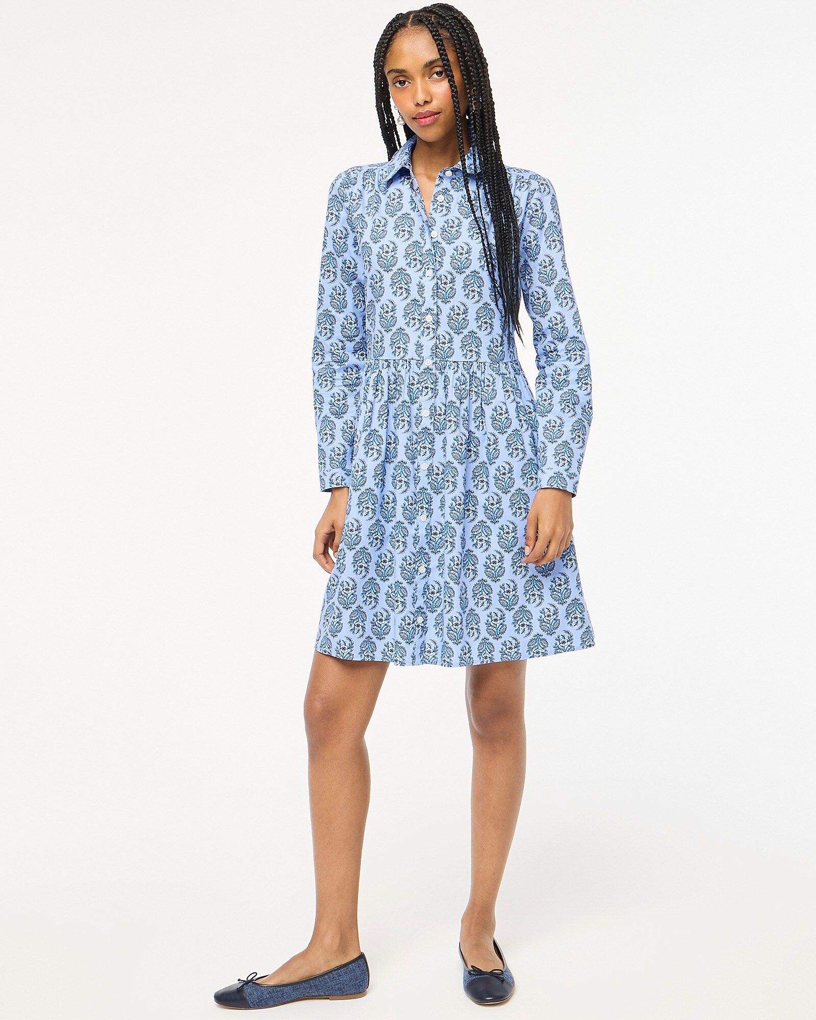 Collared mini shirtdress | J.Crew Factory