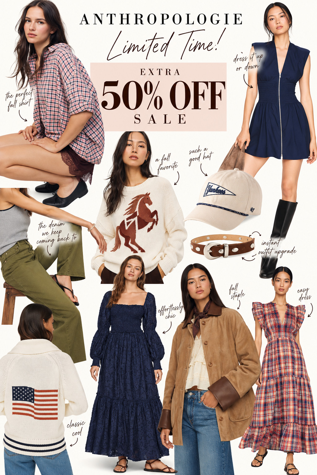 RUN, don’t browse. Anthropologie just added an EXTRA 50% OFF SALE, and the good stuff is already in there. Sizes and favorites will go fast, so this is one I would shop sooner rather than later. I pulled some of my favorites worth checking first. 

 #LTKootd #LTKOver40 #LTKSaleAlert