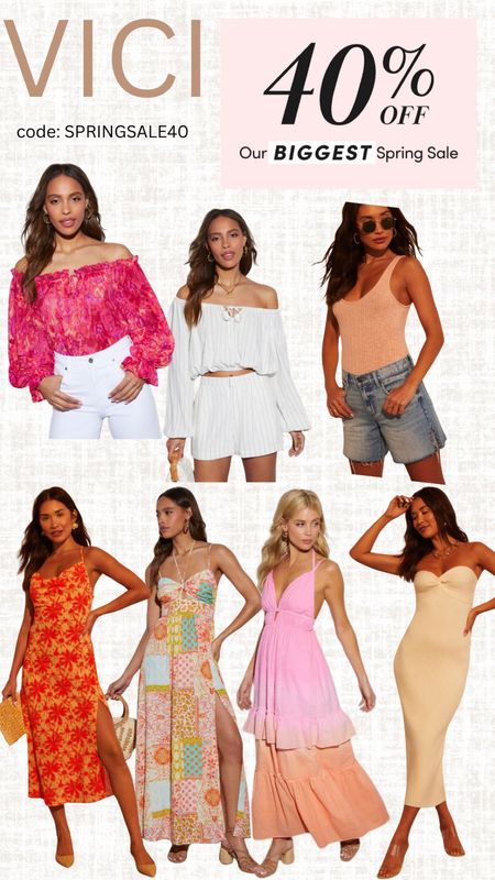 Code SPRINGSALE40 for 40% off 

#vici #spring

#LTKstyletip #LTKsalealert #LTKSeasonal