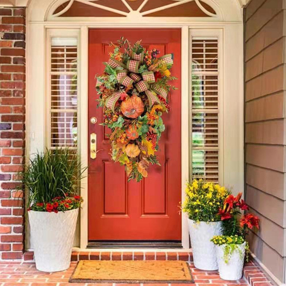Fall Wreaths for Front Door, Sunflower Wreath for Thanksgiving Autumn, Artificial Front Door Wrea... | Walmart (US)