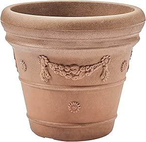 Crescent Garden Festonada, Large Flower Planter, 18-Inch (Rust) | Amazon (US)
