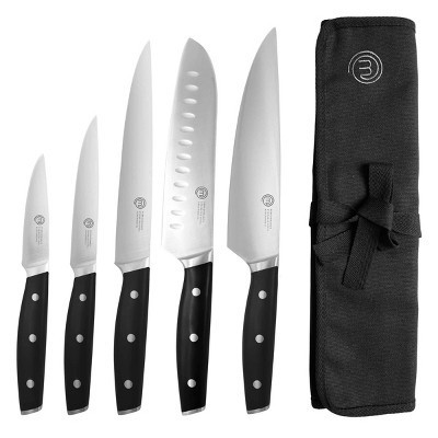 MasterChef 6pc Knife Set High Carbon Stainless Steel Knives Performance Collection: Stamped Cutlery, Polypropylene Handles | Target