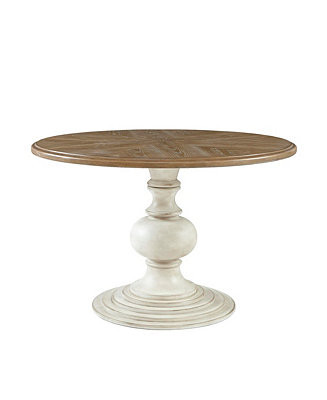 Madison Park Lexi 46" Round Pedestal Dining Table - Macy's | Macy's