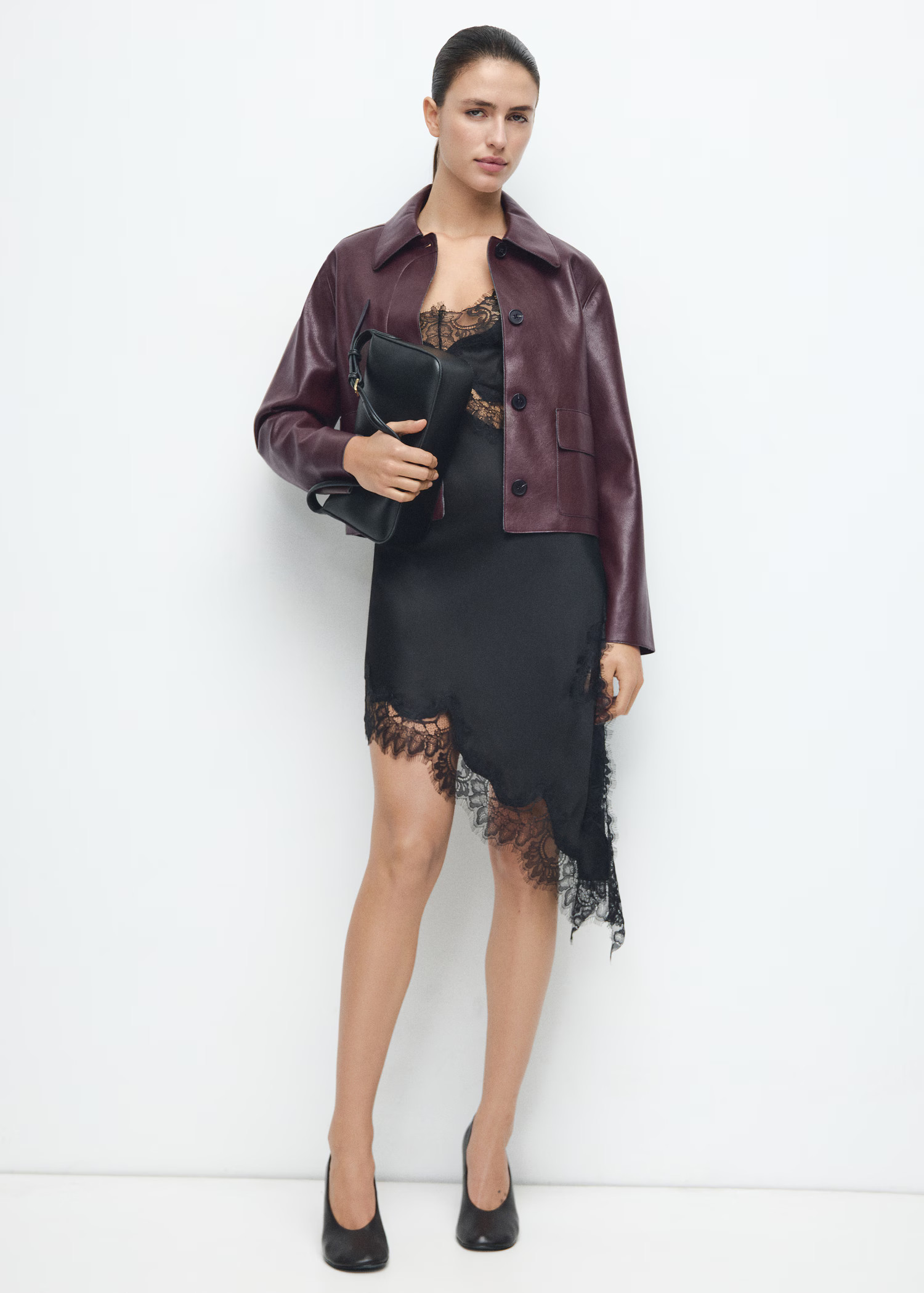 Faux-leather jacket with pockets | Mango (US/MX/AU)