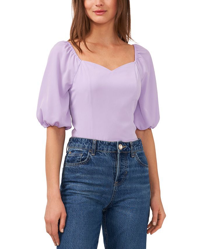 Women's Puff Sleeve Top, Created for Macy's | Macys (US)