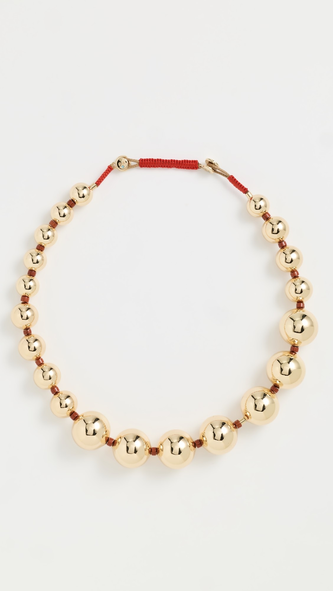 Large Beaded Metal Ball Necklace | Shopbop