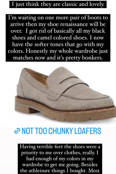 Comfy loafers, tts or size down if between. 

Midsize fashion, under50

#LTKmidsize #LTKstyletip #LTKCyberWeek