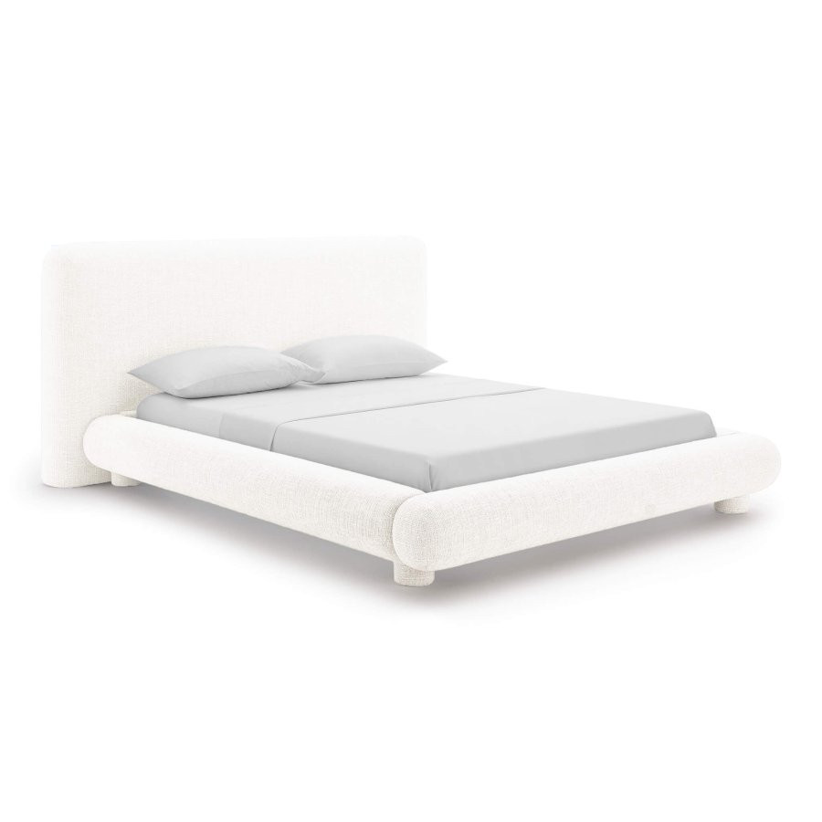 Adonis Modern Low Profile Woven Fabric Upholstered Platform Bed | Eternity Modern