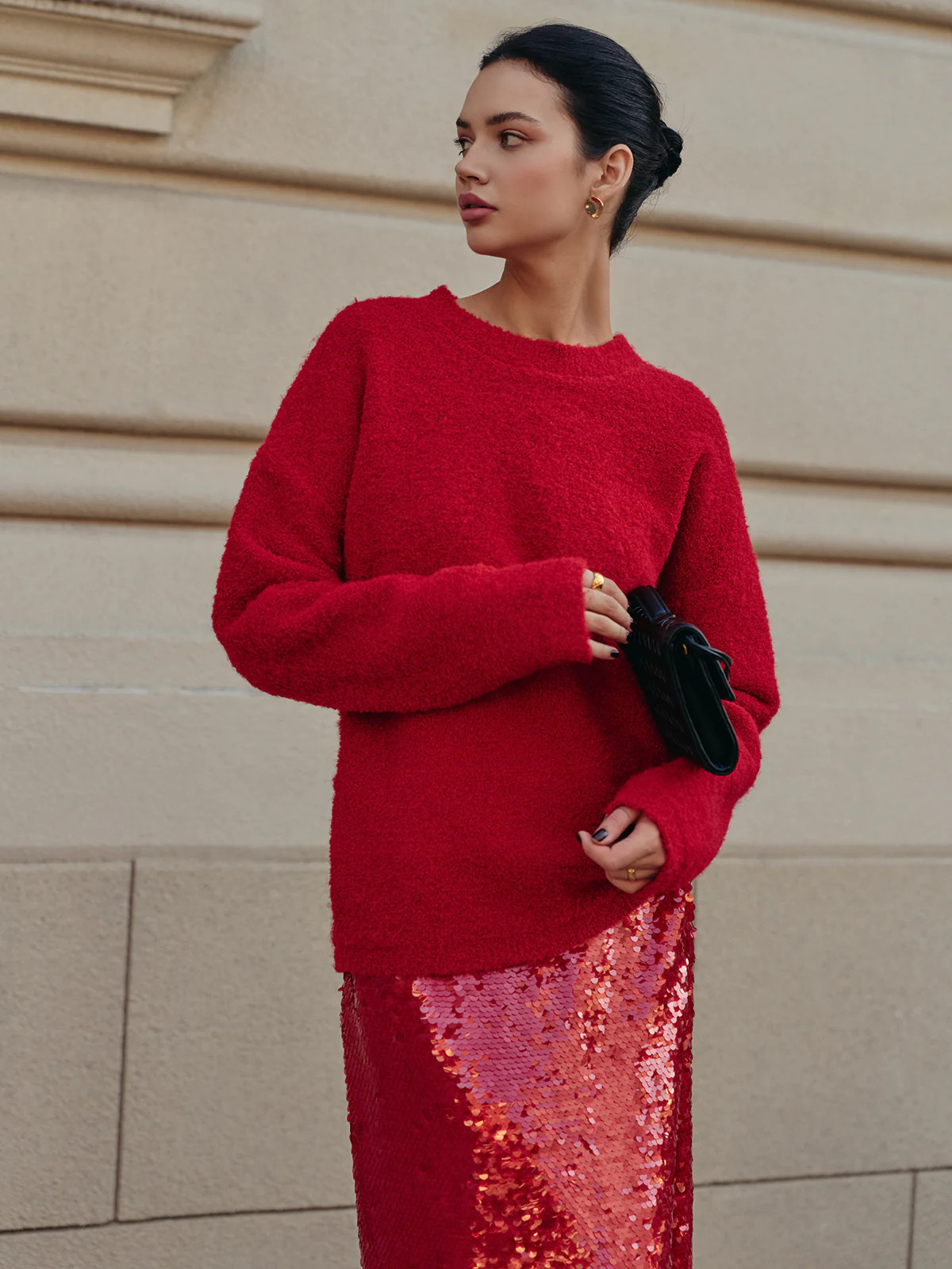 Elegant Wool-Blend Cozy Sweater | Commense