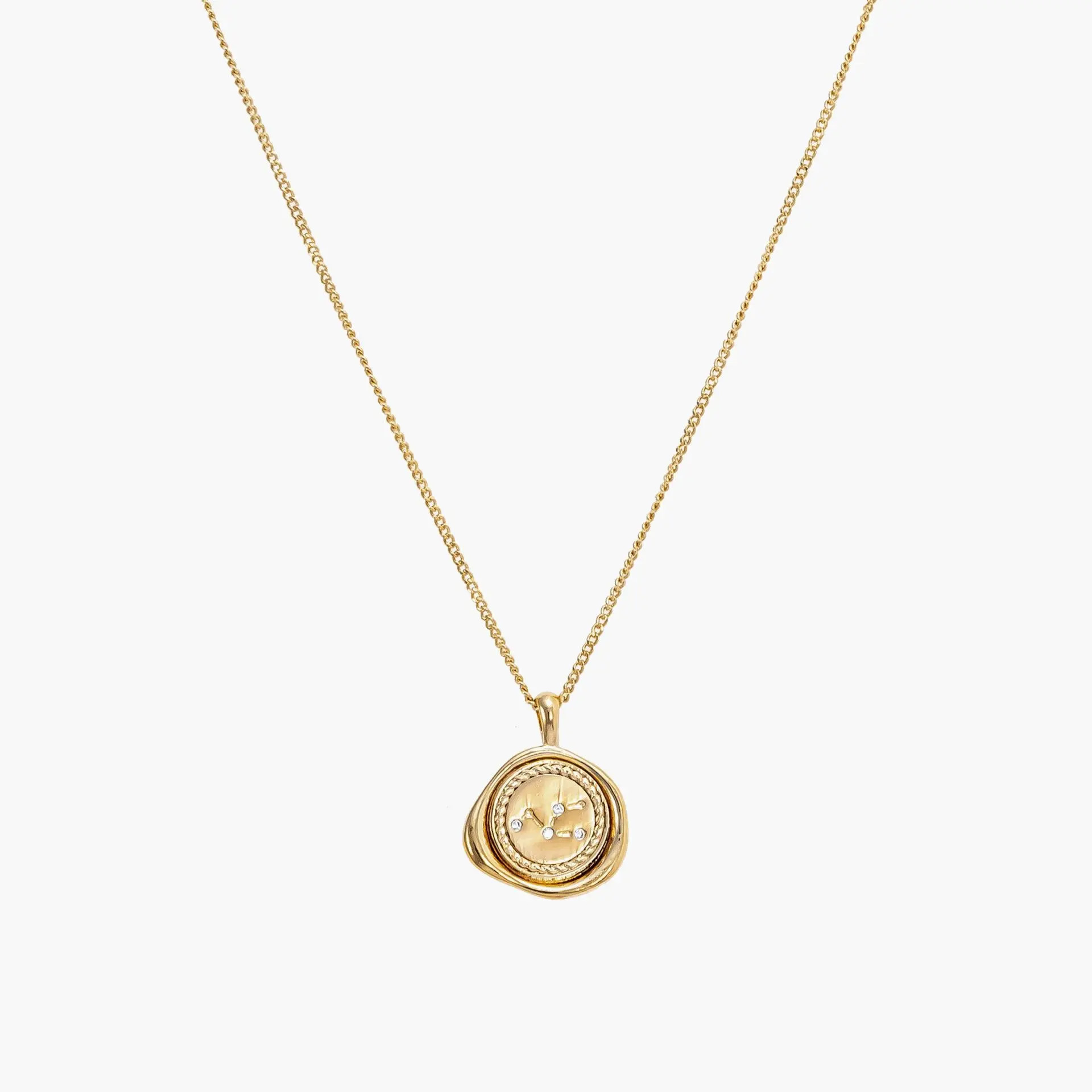Bearfruit Jewelry 14k Gold Plated Seal Constellation Necklace 12 Zodiac Signs Gift Guide (Women) ... | Nordstrom