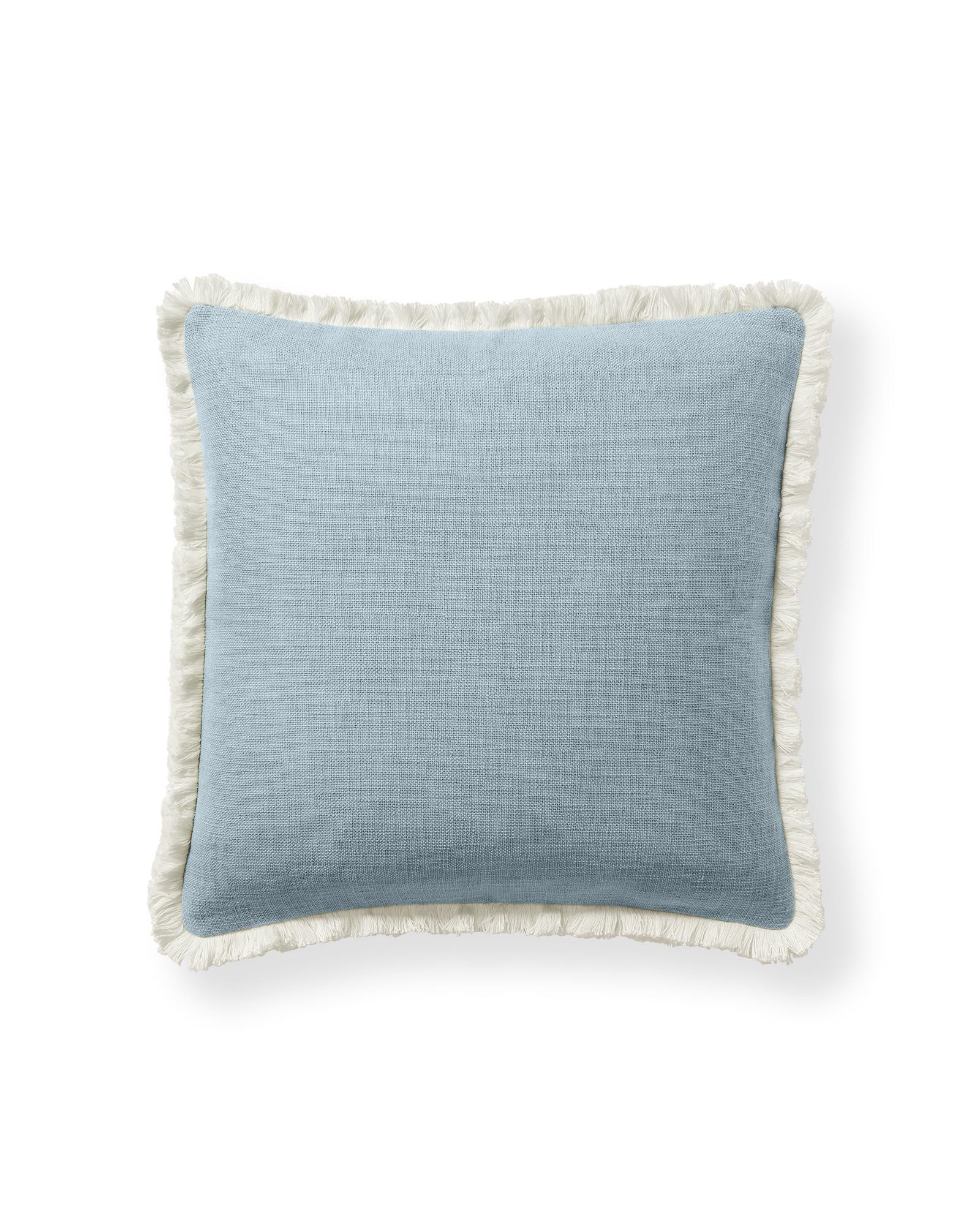 Serena & Lily Ellis Outdoor Pillow Cover Coastal Blue | Serena and Lily