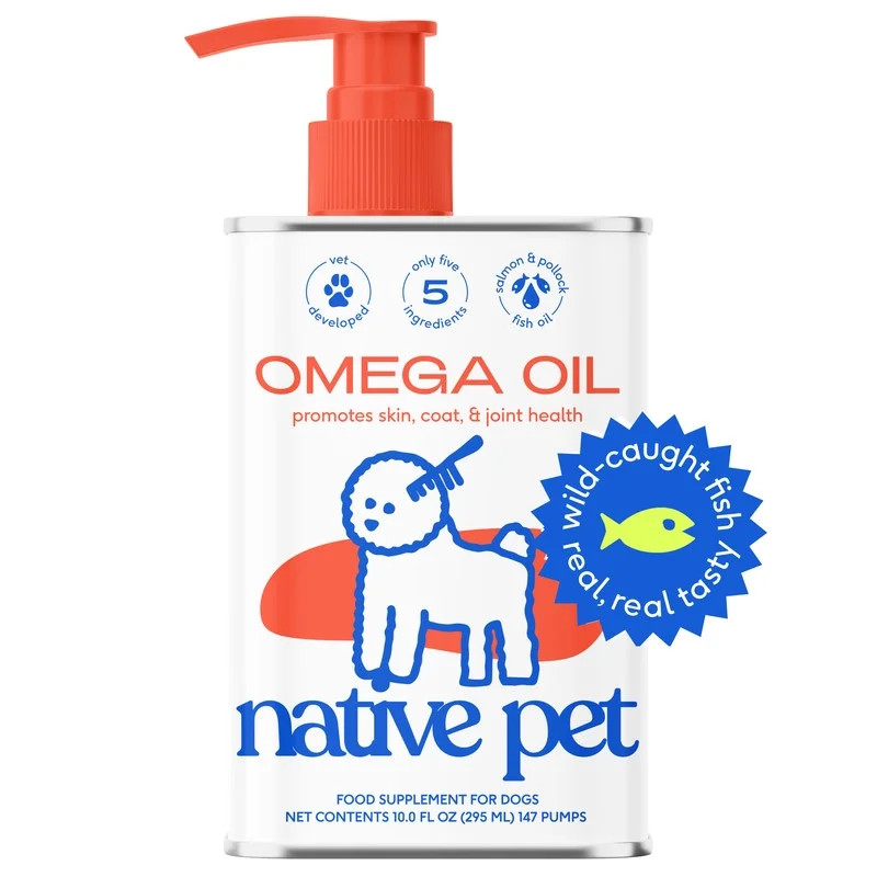 Native Pet Omega 3 Fish Oil with Wild Alaskan Salmon Oil Supplement for Dogs, Promotes Skin, Coat... | Walmart (US)