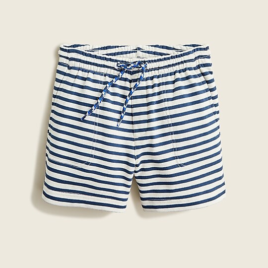 Boys' knit dock short in skinny stripe | J. Crew US