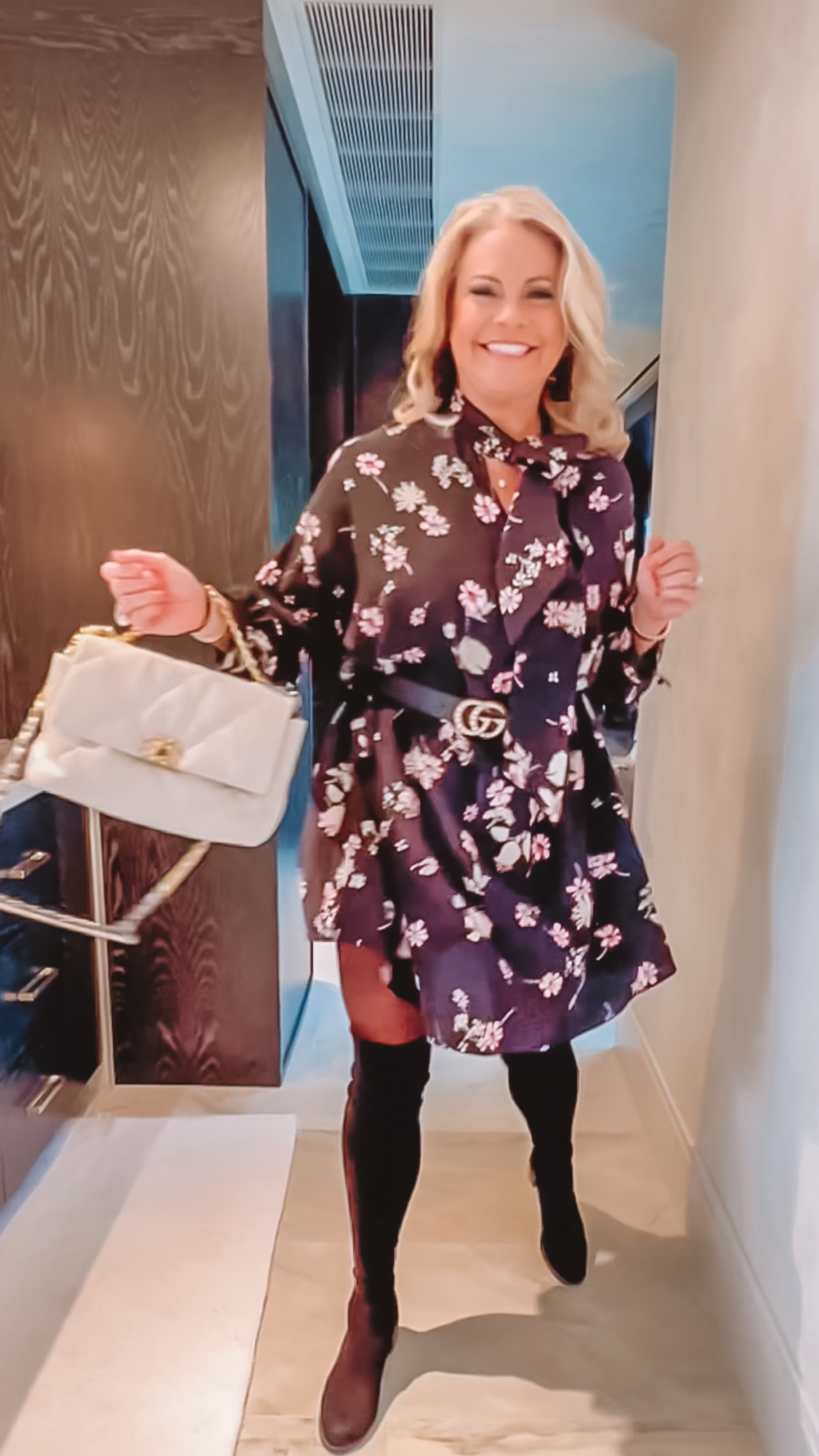 Bought this Valentino dress 75% off at the Valentino outlet mall. With the belt it may be one of the cutest pieces I own. They seem to sale the same dress each year, new print. 💃💃💃#LTKMostLoved

#LTKSpringSale #LTKVideo #LTKover40