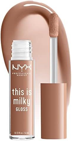 NYX PROFESSIONAL MAKEUP This Is Milky Gloss, Vegan Lip Gloss, 12 Hour Hydration - Cookies & Milk ... | Amazon (US)