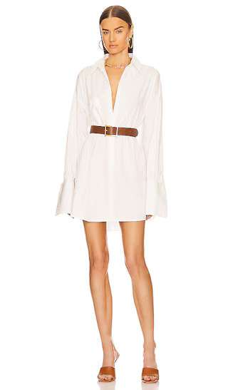 Cotton Poplin Oversized Shirt in White | Revolve Clothing (Global)