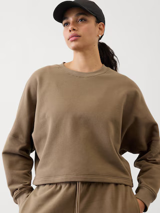 Easy Fleece Dolman Crop Sweatshirt | Athleta