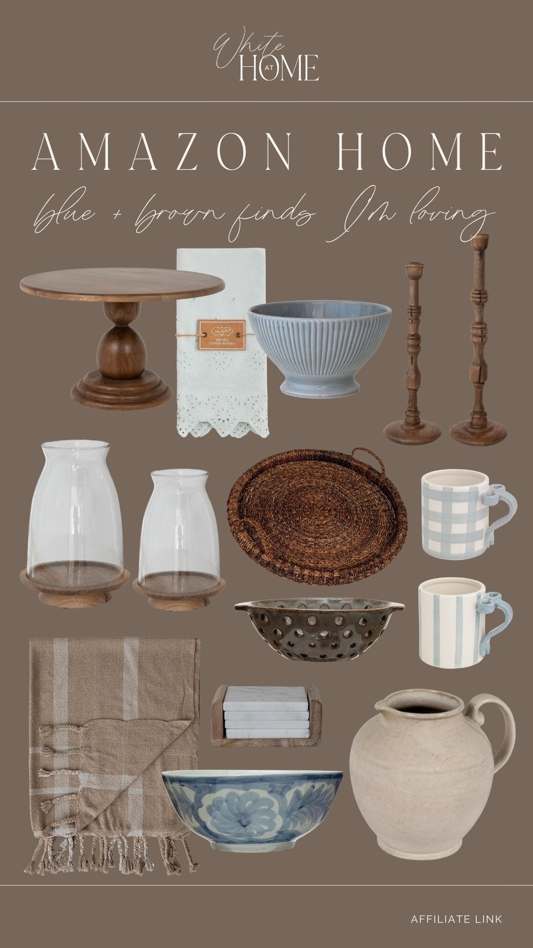 I’m loving warm brown tones paired with gorgeous baby blues recently! I’ve rounded up some affordable Amazon finds if you want to embrace these trending colors, too.

#LTKHome