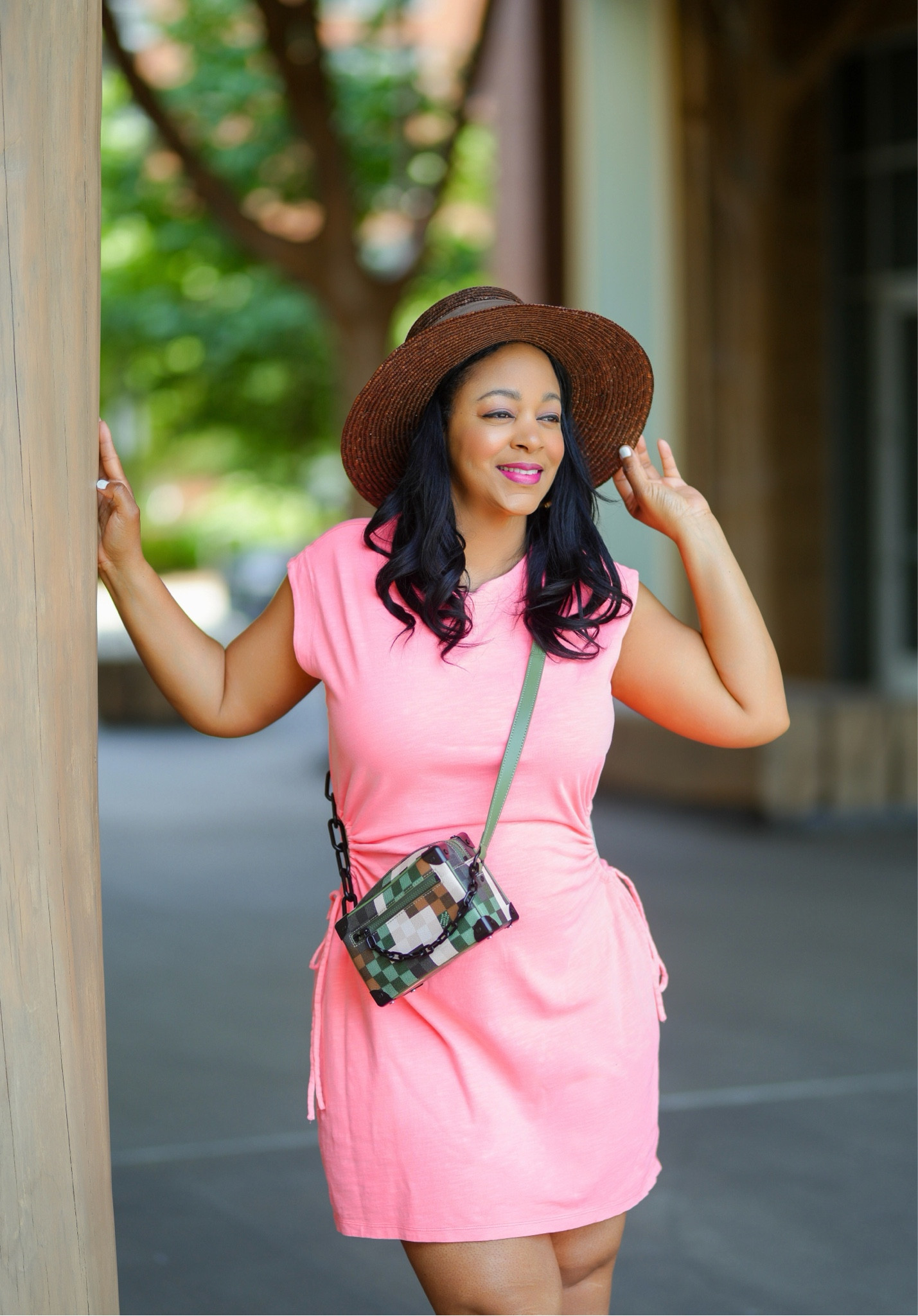 Keep smiling, keep shining! Being happy never goes out of style. 😄🩷🧡🤎

I love to mix stylish high fashion pieces, typically accessories, with cute and affordable fashion finds. A @targetstyle dress paired with a luxury handbag and comfy sandals is my go to uniform all summer. 

Are you a fan of high/low mixing?

Hat & dress: @target
Mini Soft Trunk Crossbody bag: @louisvuitton

#LTKFindsUnder50 #LTKStyleTip #LTKSeasonal