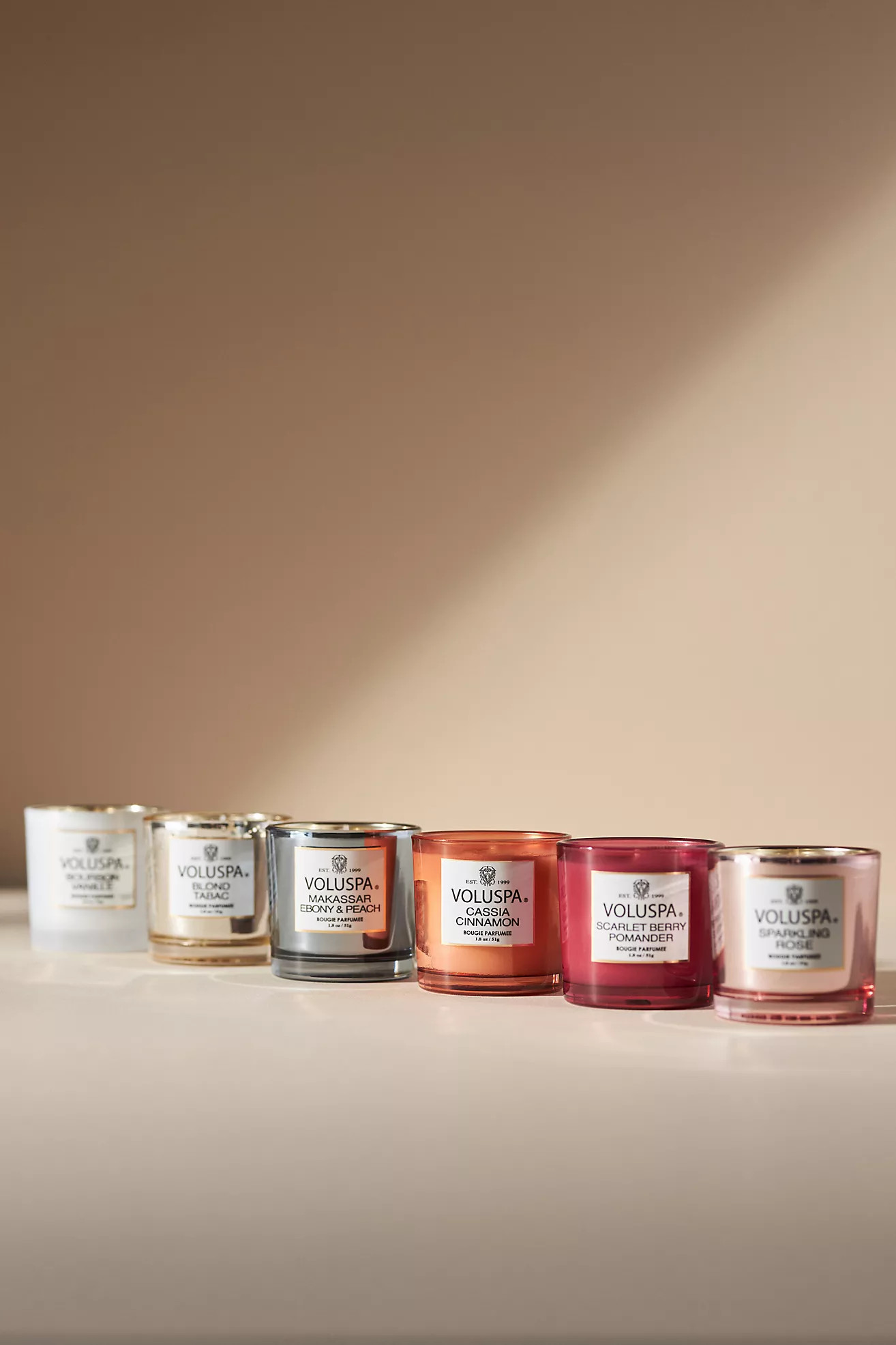 Voluspa Vermeil 6-Votive Candle Set | Anthropologie (US)