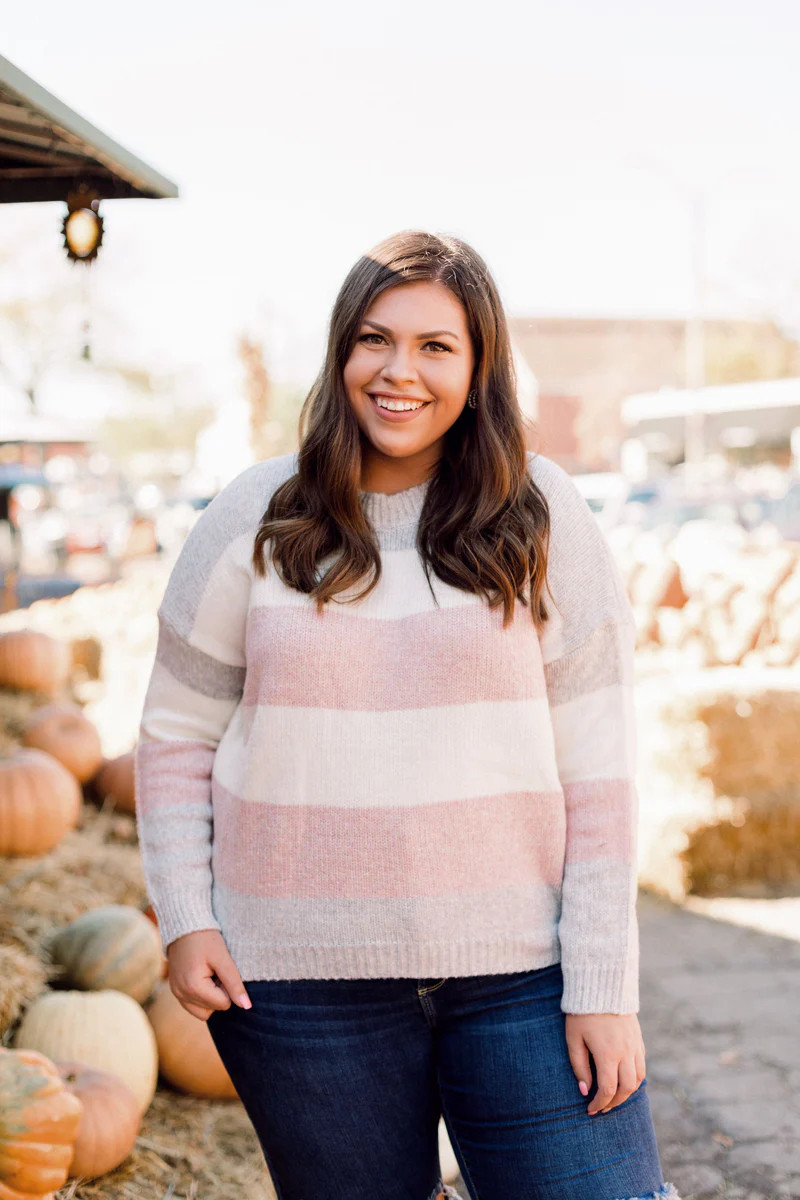 Afterglow Color Block Sweater Inspired by Kelsey Gross | Inspired Boutique