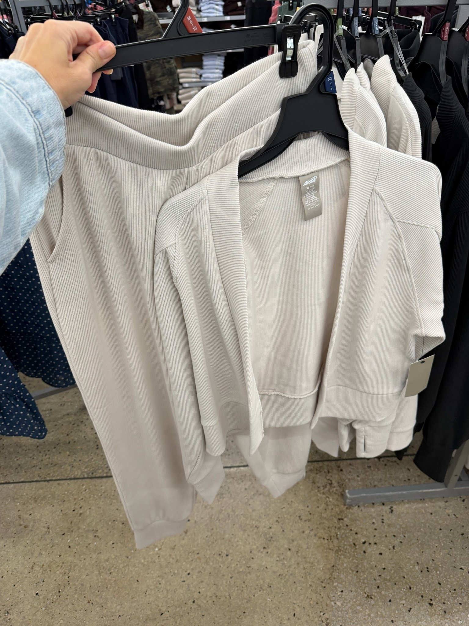 Ribbed cardigan and matching joggers at Walmart, a very elevated and comfy everyday combo! #walmartfashion