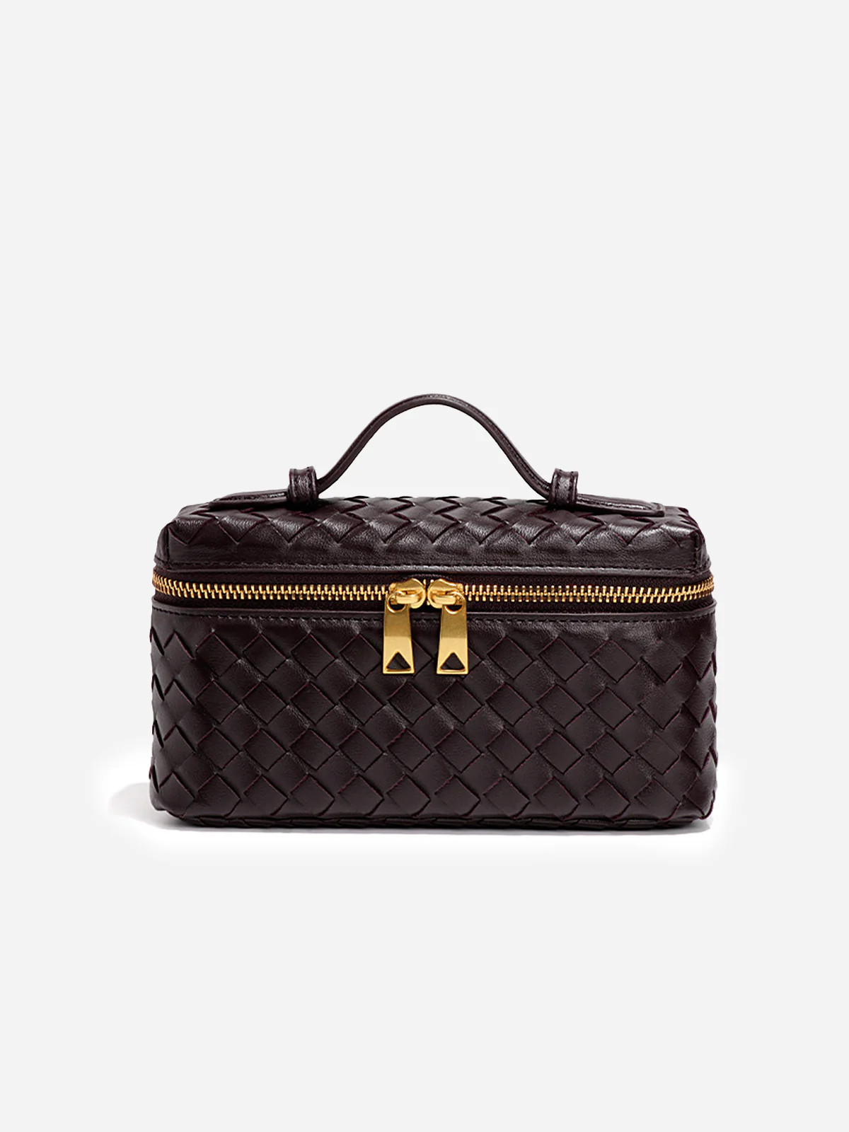 Woven PU Leather Box Bag | Commense