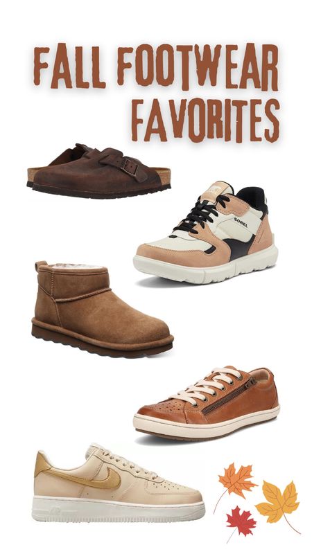 What I’m wearing on my feet this fall!
I size up in the Birkenstock Boston, anything Sorel, and Bearpaw/Ugg. The Taos and Nikes are true to size for me!

#LTKstyletip #LTKshoecrush #LTKSeasonal