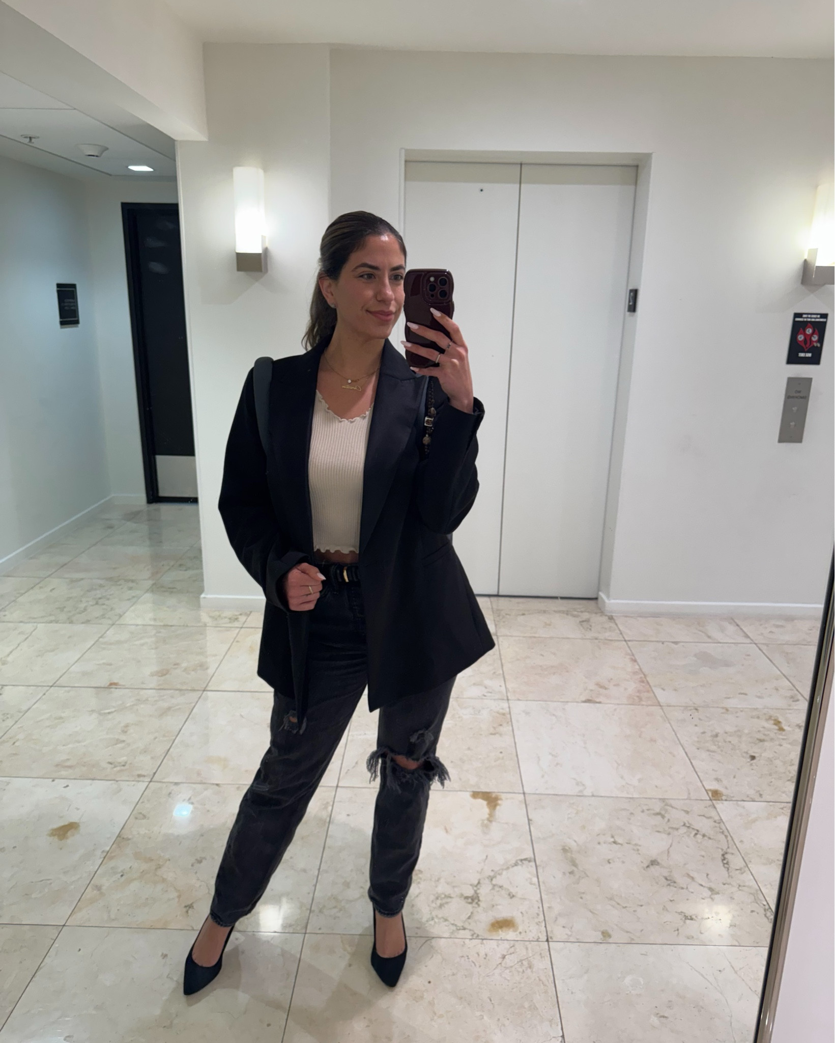 This is what I call Business Casual Workwear Attire 💁🏻‍♀️ #ootd for zoom court today 🖤
#affordablefashion #lawyerfashion #workoutfits #zoommeeting #zoomcourt 

#LTKootd #LTKWorkwear